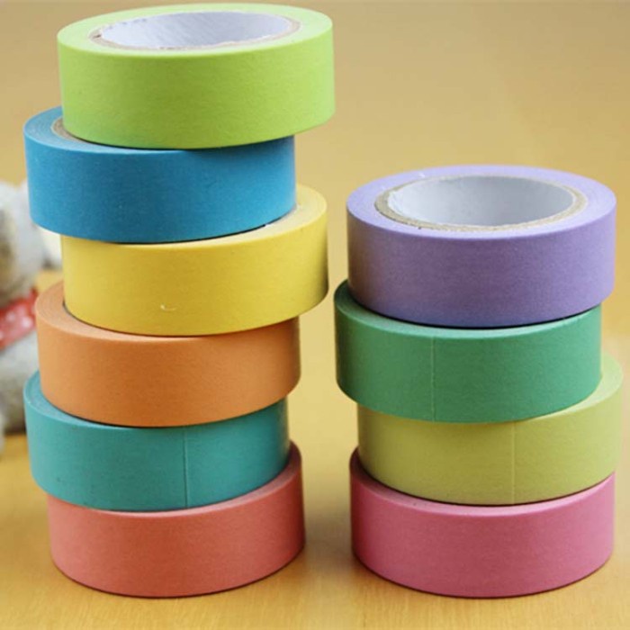 

[LBS] Colorful Pastel Washi Tape / Selotip Warna Pastel