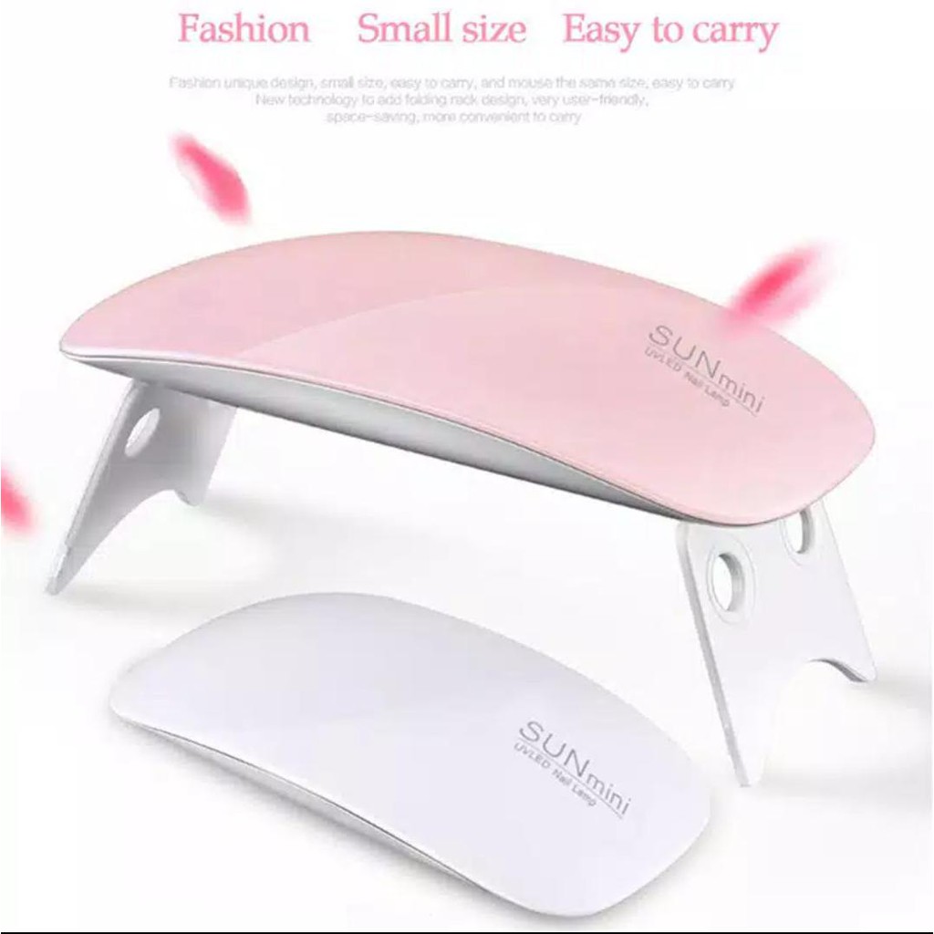 UV LED Nail Dryer / Pengering Kutek LED / Mini UV LED Nail art dryer / Mesin Fototerapi / Lampu Pengering Kuku Manicure / Sun Mini UV