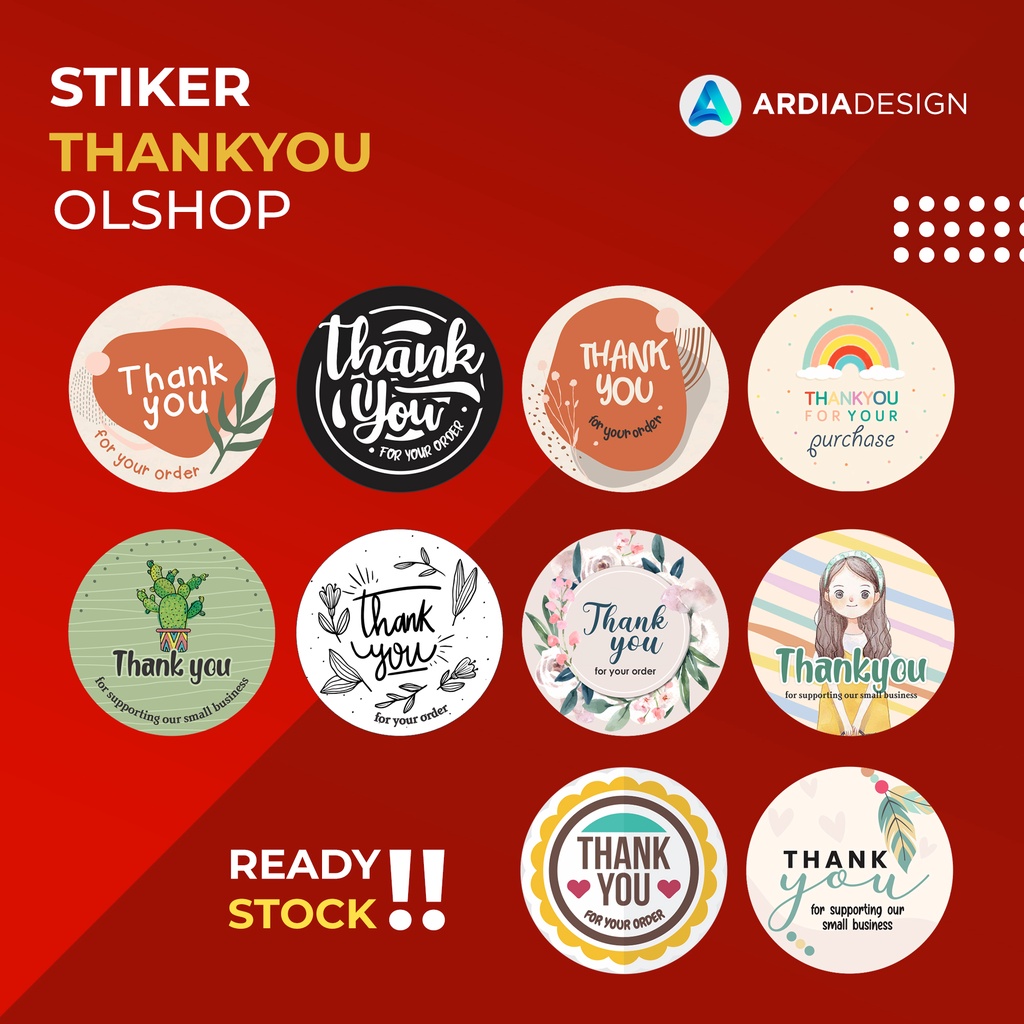 

STIKER THANKYOU OLSHOP MURAH - STIKER LABEL THANKYOU BULAT