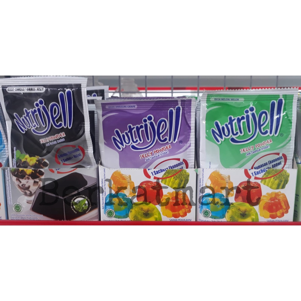 Nutrijell Ekonomis sachet Nutrijel bubuk jelly 10gr ALL VARIANT - MURAH