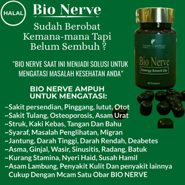 Bio Nervee Herbal Bio Nerve Pil Herbal Bionerve Bionervee Udah Aman Dan Halal Indonesia