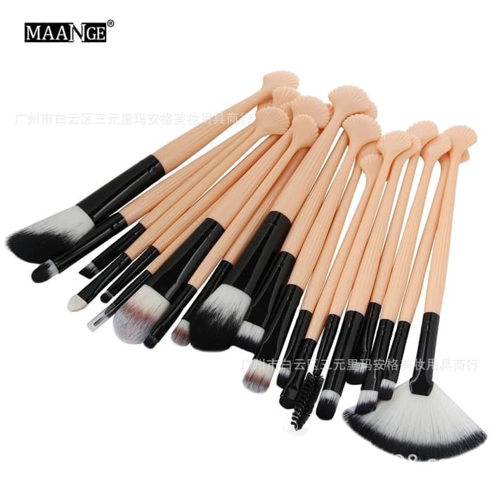 (BOW) Maange shell makeup brush 20pcs kuas kosmetik