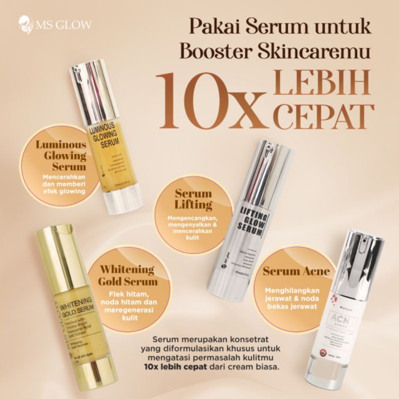 Share in Jar Ms Glow sample ms glow ms glow mini msglow paket Luminous Glowing Lifting Glow Whitening Gold Deep Treatment Essense Clay Mask