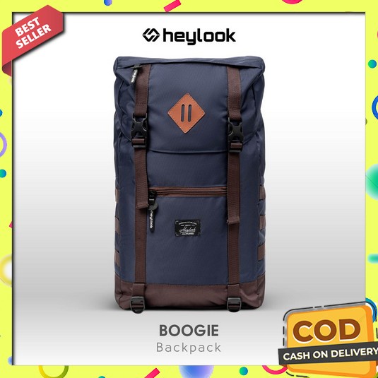 Tas Fashion Korea / Tas Ransel Cowok /Kerja Kantor Laptop Sekolah Pria Heylook Official - Tas Ranse