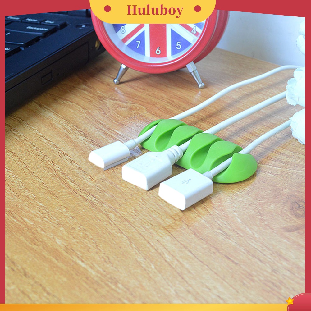 Klip Holder Kabel Earphone 5 Slot Dengan Perekat