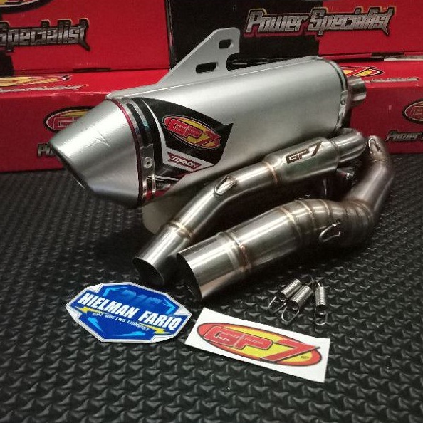 Knalpot GP7 CNC TEKKEN KLX (BORE UP) 100% ORIGINAL GP7