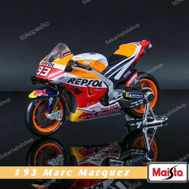 2021 Diecast Miniatur Marc Marquez #93 Repsol Honda RC213V MotoGP