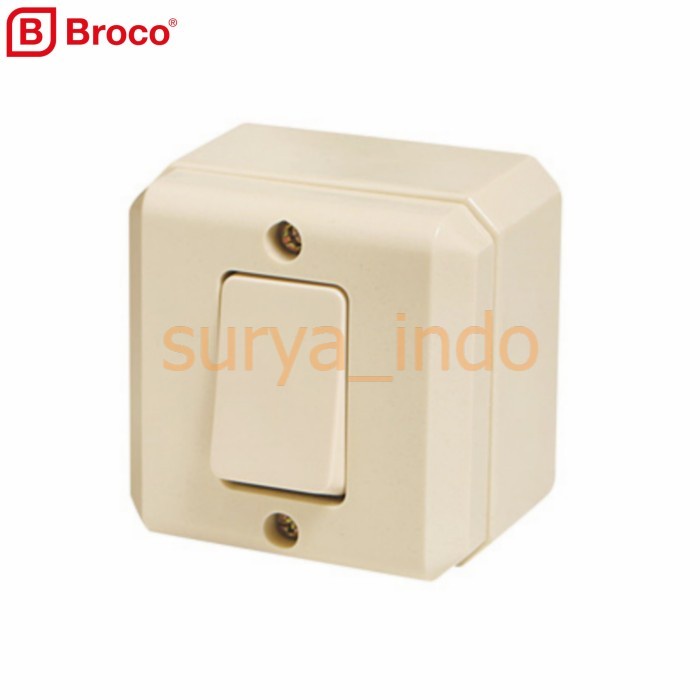 SAKLAR ENGKEL / TUNGGAL BROCO 16210 SAKLAR OUTBOW SINGLE SWITCH