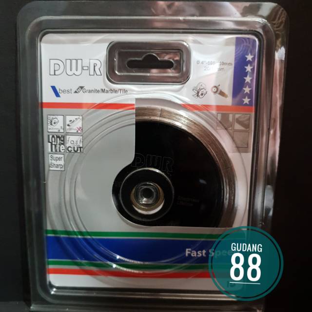 Diamond Wheel DW-R Hitam 4" Best For Granite,Tile / Pisau Keramik