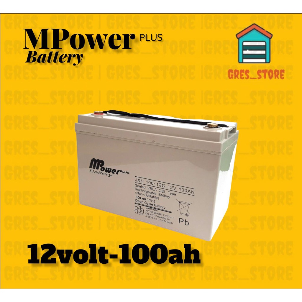 Aki VRLA Baterai kering MPower 100Ah 12Volt MPower 100ah