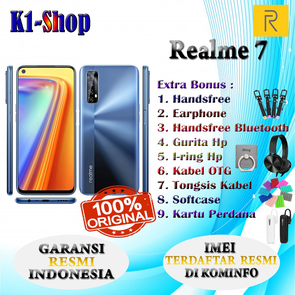 CUCI GUDANG PROMO HP MURAH HP BARU REALME 7 RAM 8/128 GB GARANSI RESMI REALME INDONESIA