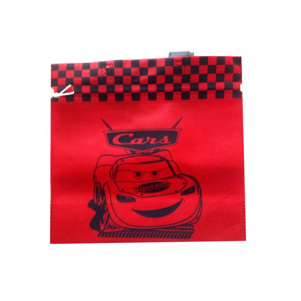 (ISI12PCS)Goodie bag character serut Tas Tenteng serut karakter Kain Spunbond ulang tahun 27x29X10cm-3