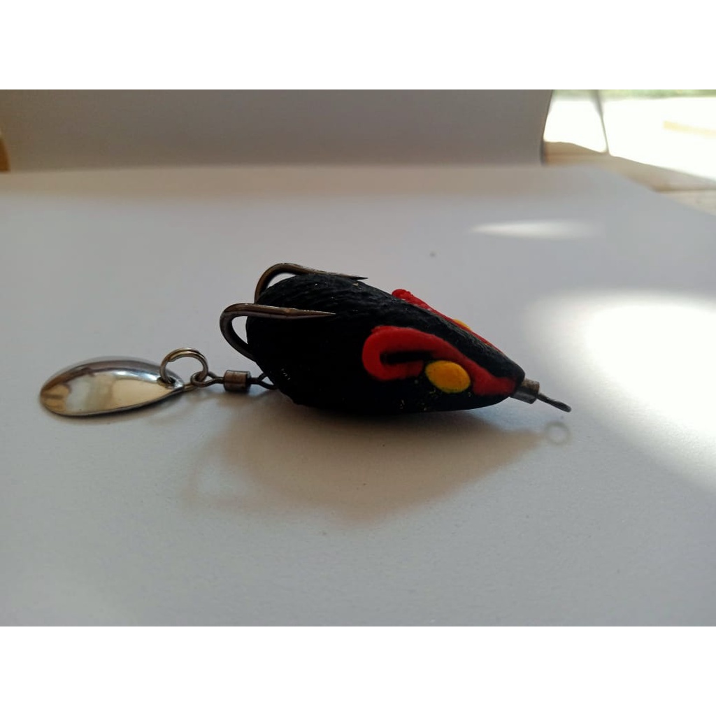 SOFT FROG 3D TIKUS  umpan Casting ukuran 3,5cm