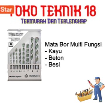 Bosch Mata Bor Multifungsi Multipurpose Set 8 Pcs / Mata Bor Bosch Set