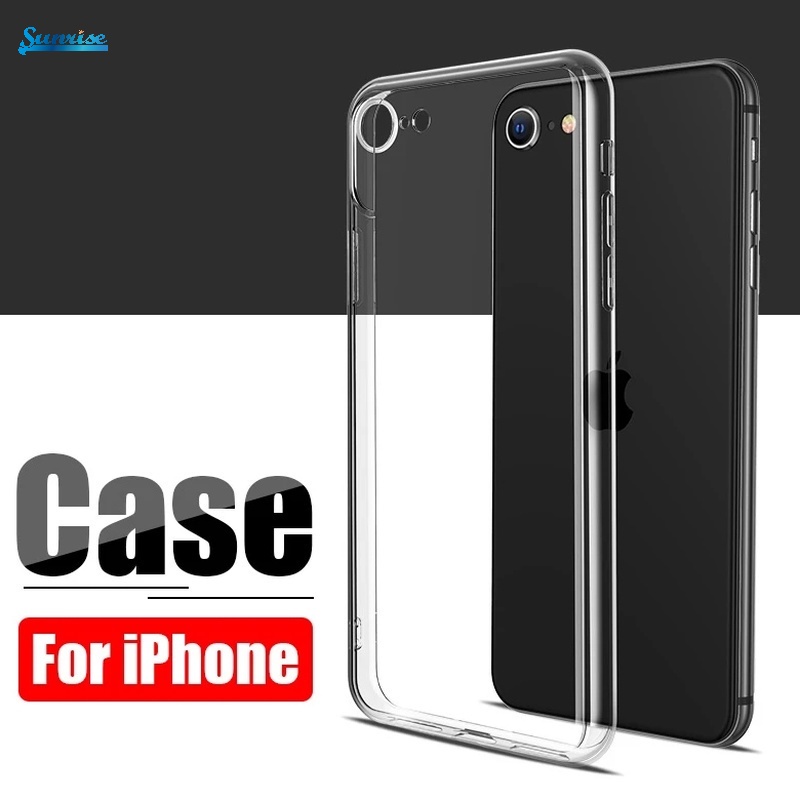 Soft Case TPU Transparan Shockproof Anti Gores Cover iPhone SE 3