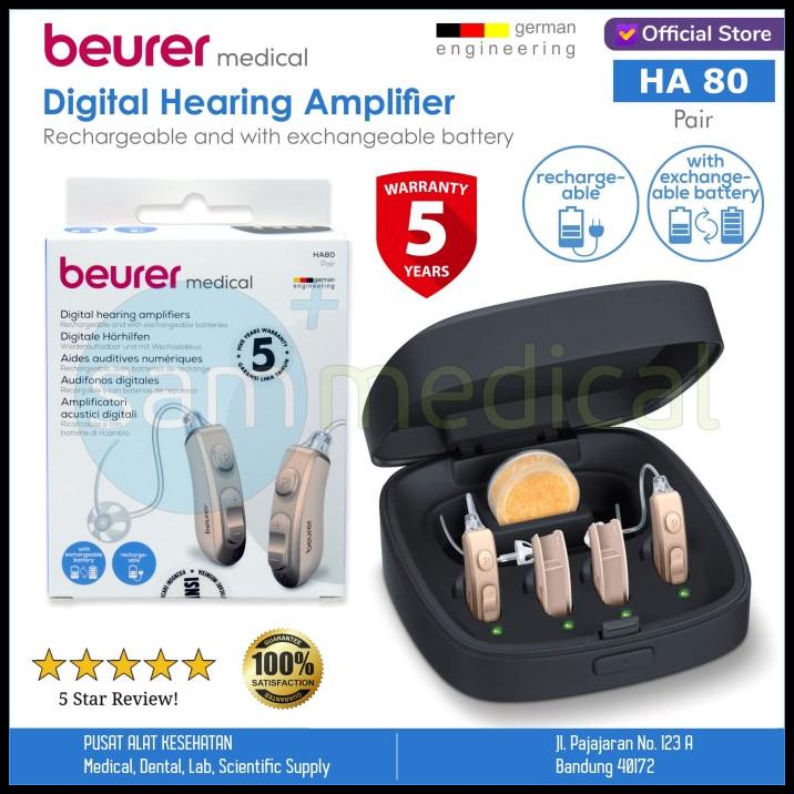 Terbaru Beurer Digital Hearing Aid Amplifier Pair Ha 80 / Alat Bantu Dengar