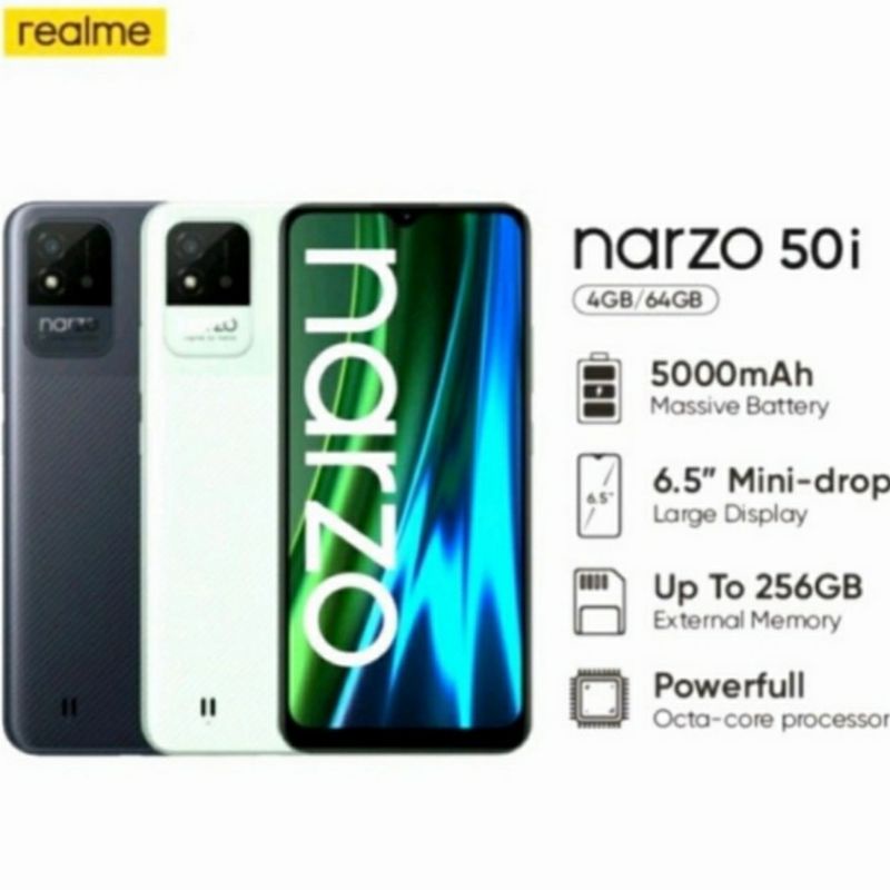 Realme Narzo 50i ram 4/64 Gb Garansi Resmi