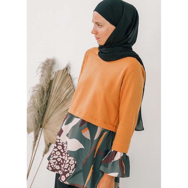 ALEZA NADARA SWEATSHIRT BROWN ATASAN WANITA