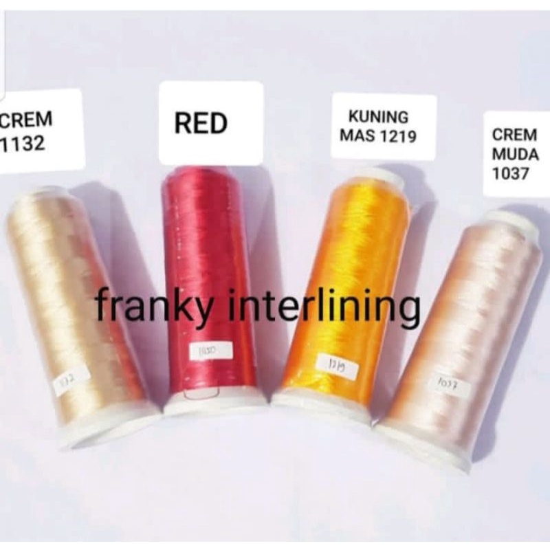 BENANG BORDIR PER ROLL ISI 60 GRAM