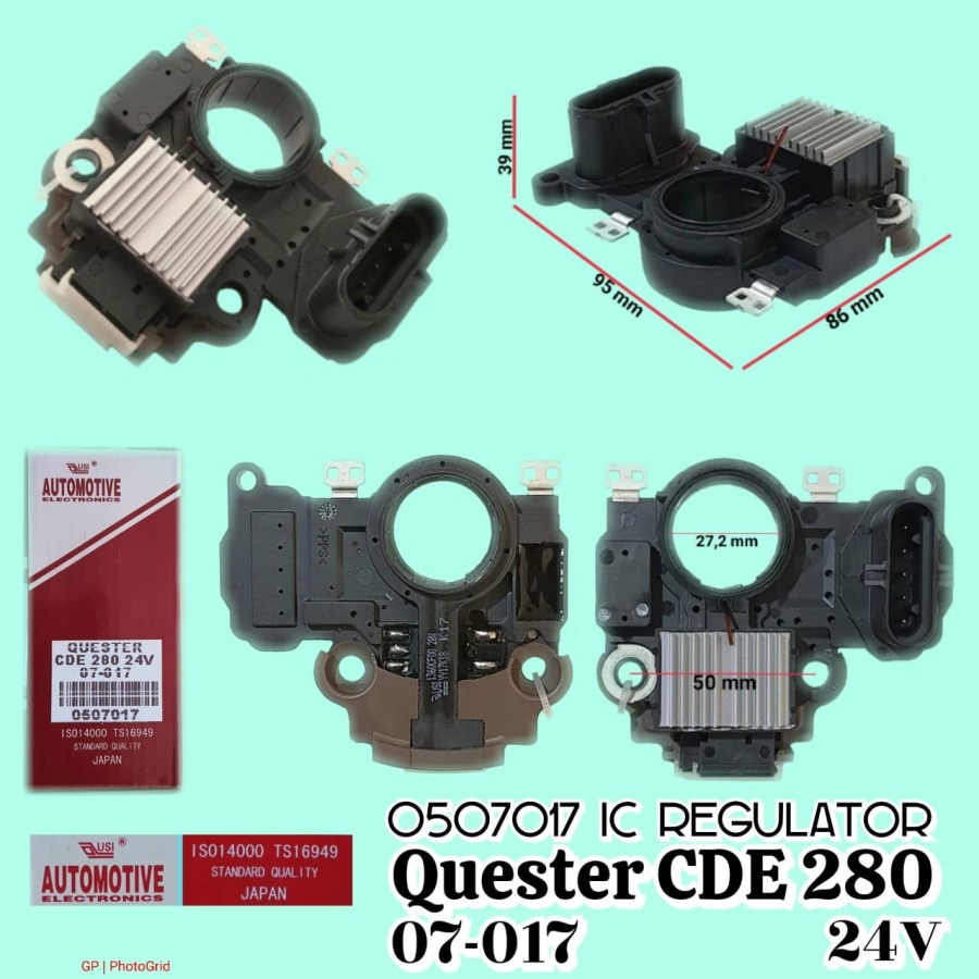 IC Regulator Usi Automotive 0507017 UD Nissan Quster CDE 280 24V KAKI 5