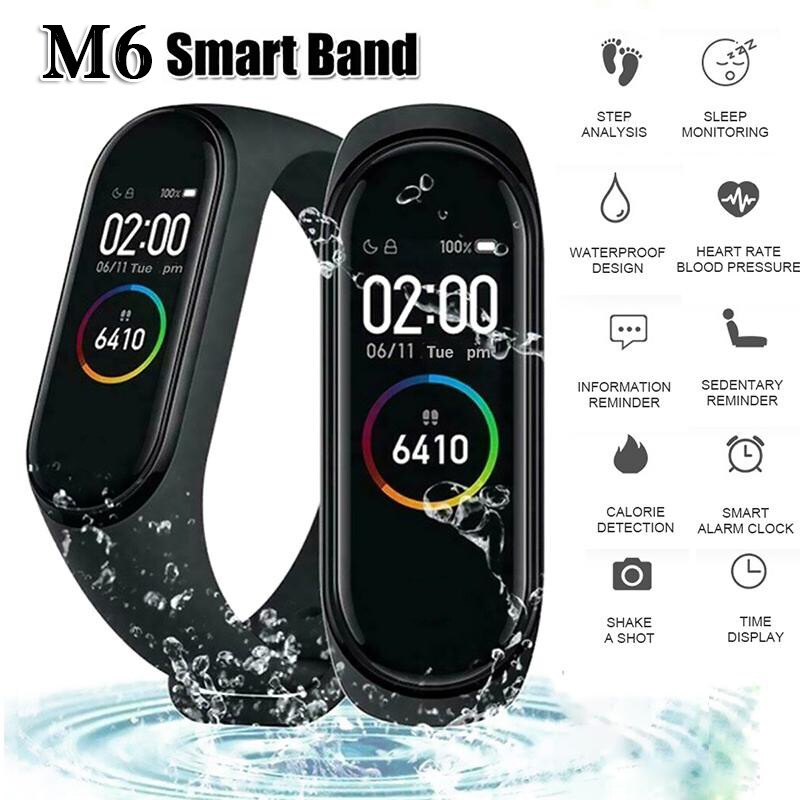 Smartwatch M7/M6 / M5 / M4 Anti Air IP67 Jam Tangan Pria Wanita Digital Kesehatan &amp; Olahraga Smartband Waterproof