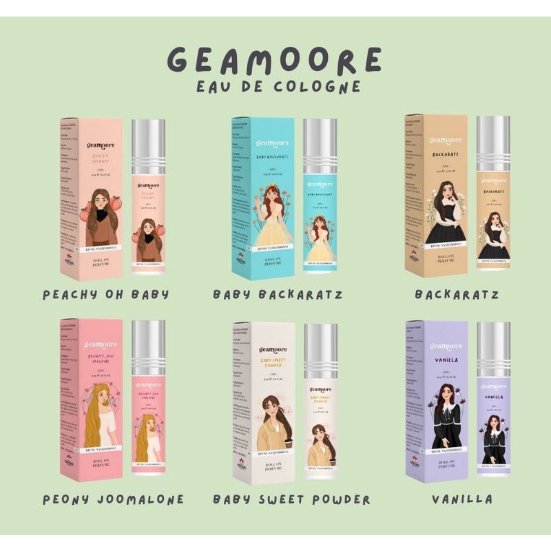 eau de cologne/ parfum/ parfume roll on geamoore 6 ml