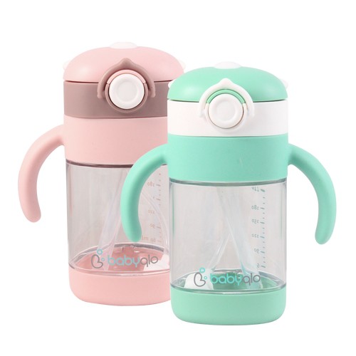 Babyqlo Botol Minum Anak / Koala Baby Straw Cup With Handle Bq 7004