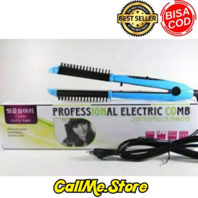 Catok Professional Electric Comb 2in1