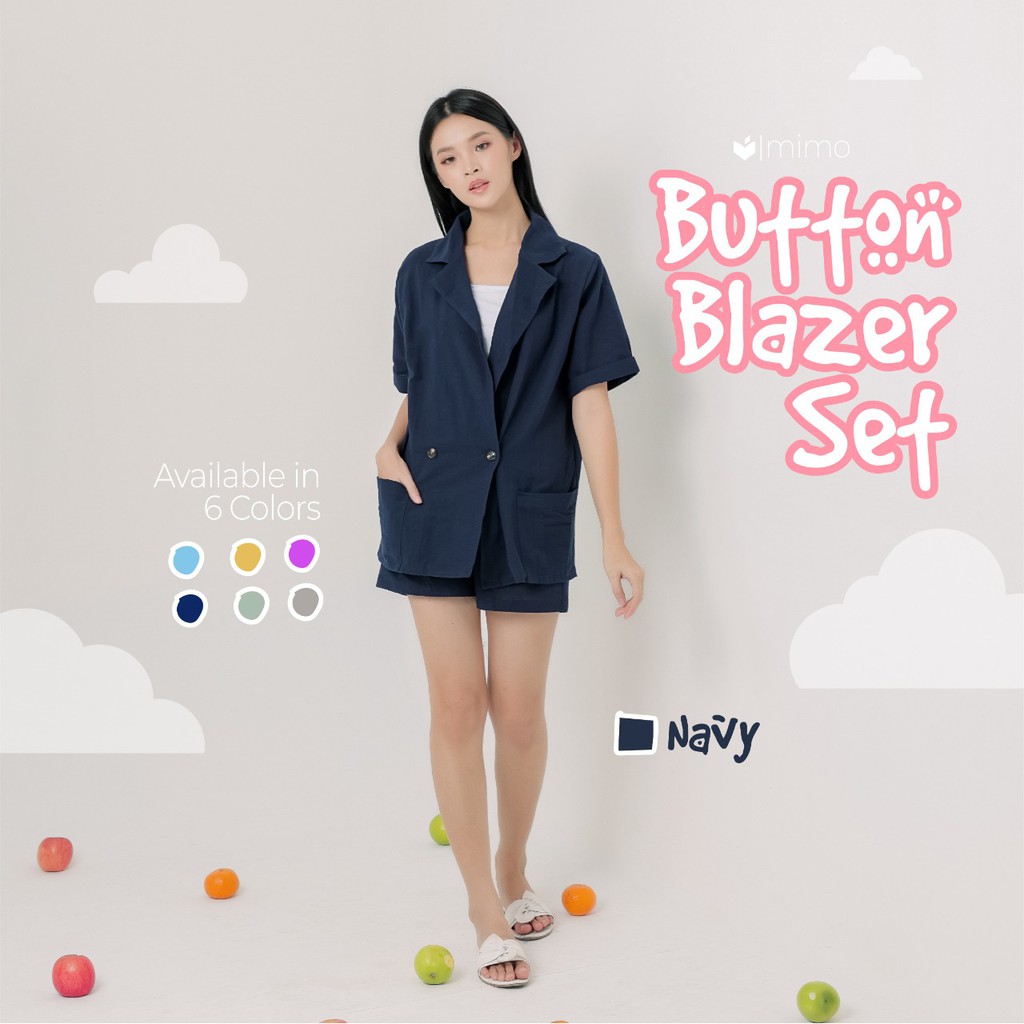 Button Blazer set