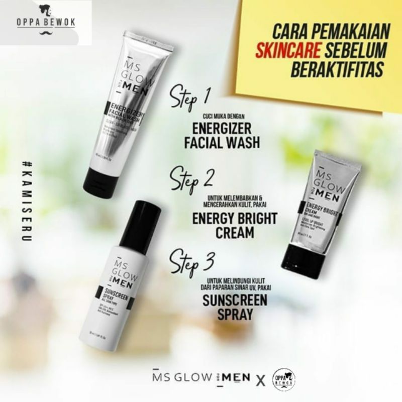 [  ORIGINAL BPOM ] MS GLOW MEN SUNSCREEN SPRAY SKINCARE PRIA GLOW UP