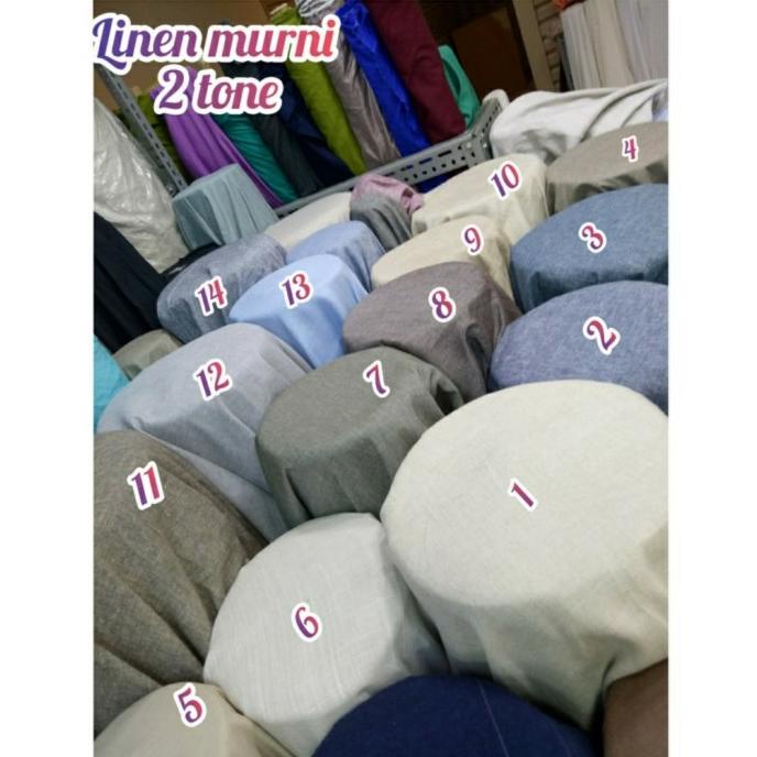kain linen import. linen serat kayu. katun linen motif. bahan linen