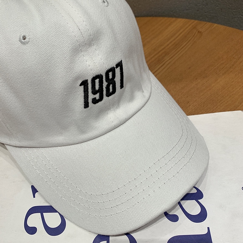 1987 Baseball Cap Korean Style Trendy Sunscreen