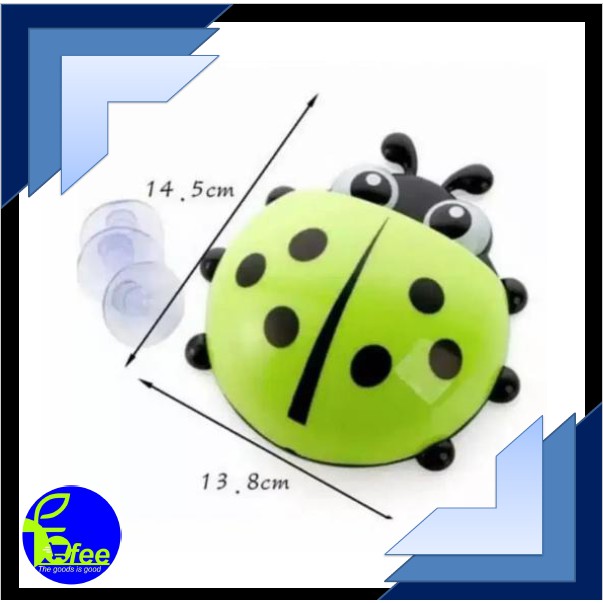 [IMPORT] -  Ladybug Toothbrush holder / Tempat Sikat Gigi Odol kumbang
