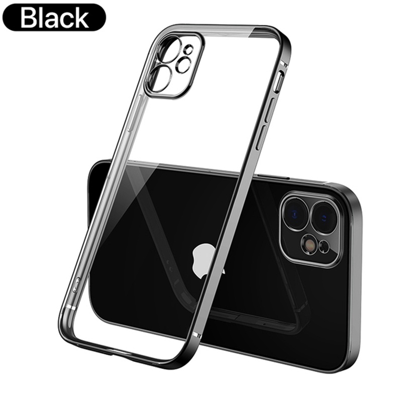 Soft case Silikon TPU Transparan Shockproof Cover iPhone 13 Pro Max 12 Pro Max 11 Pro Max XR X XS 7 Plus 8 Plus