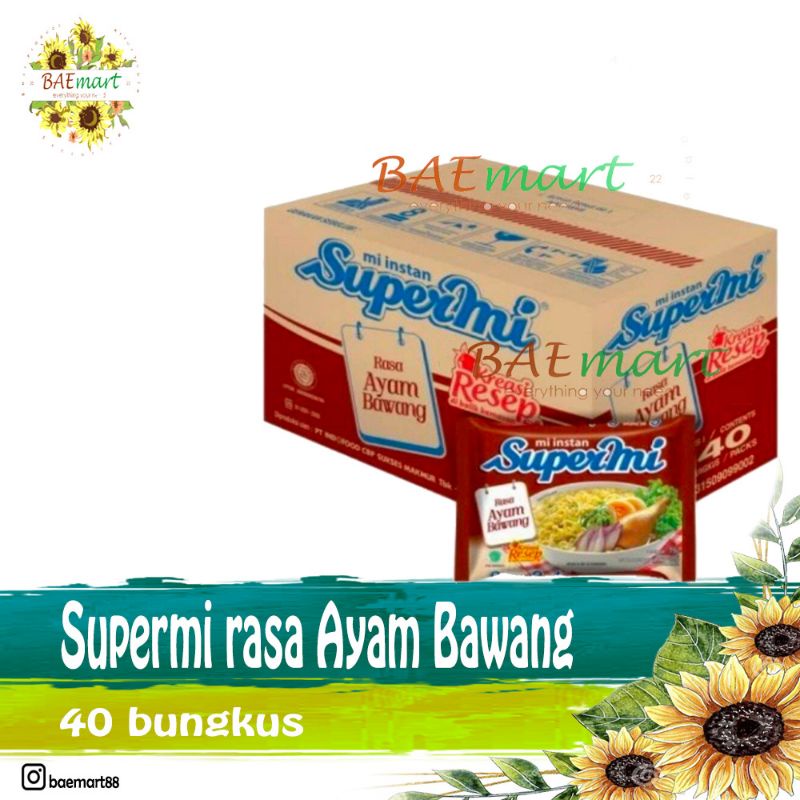 Supermie Ayam bawang Dus isi 40