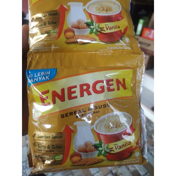 

Energen Sereal Original | Coklat | Jagung | Jahe | Kacang Hijau Per Sachet