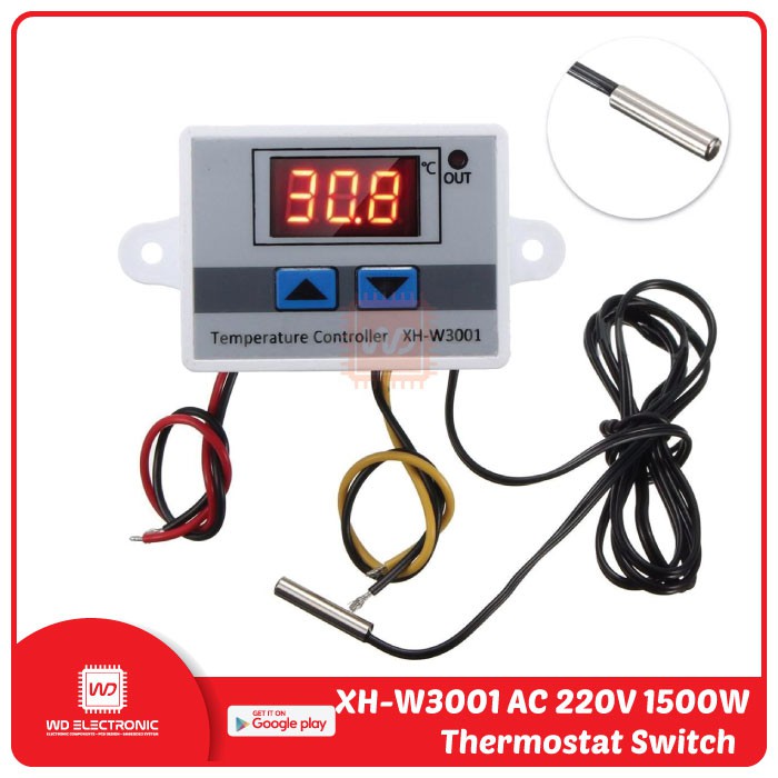 XH-W3001 AC 220V 1500W Digital Microcomputer Thermostat Switch