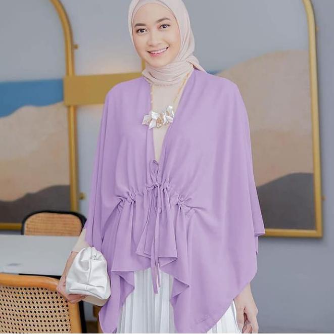 Terkini MJZjk [MURAH] Amor Top Warna Lilac - Ungu - Purple - Baju Kondangan Murah - Viral - COD 73 B