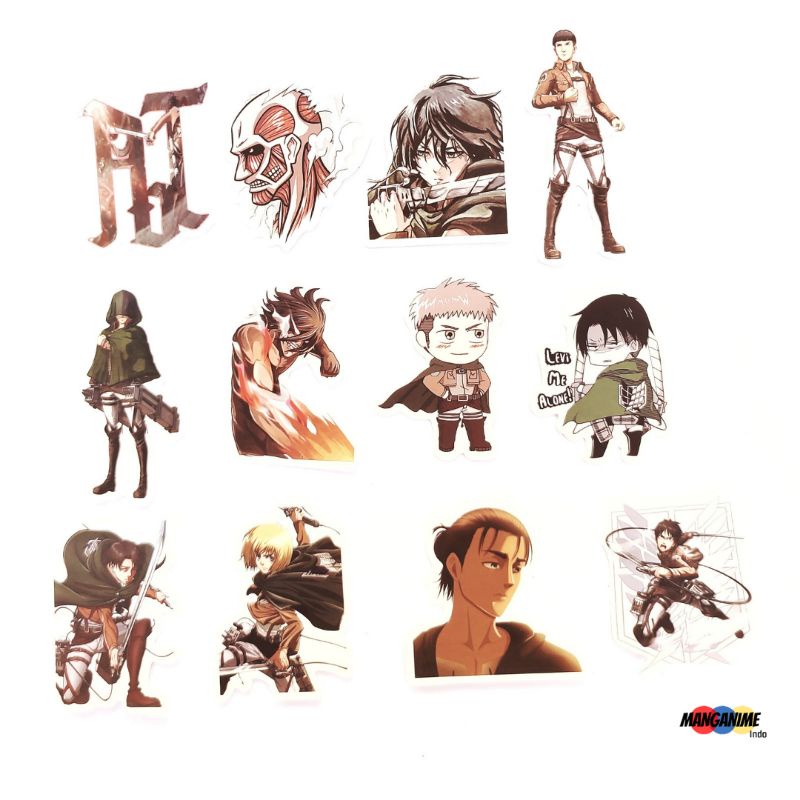 

Merchandise Anime Attack on Titan Sticker Pack Vol 4 - Sticker Anime Shingeki no Kyojin