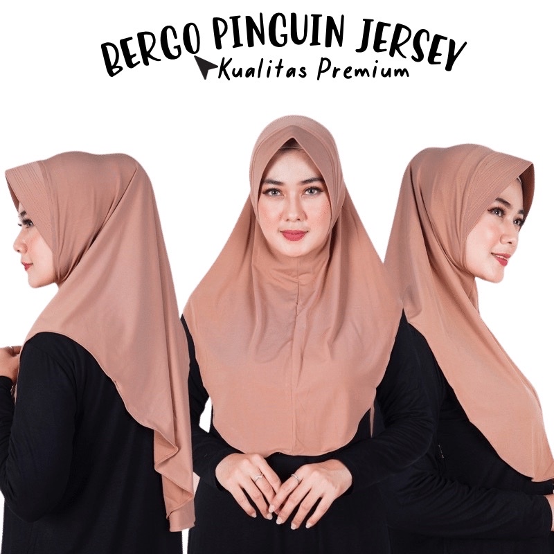 Bergo Pad Pinguin jersey Rumahan