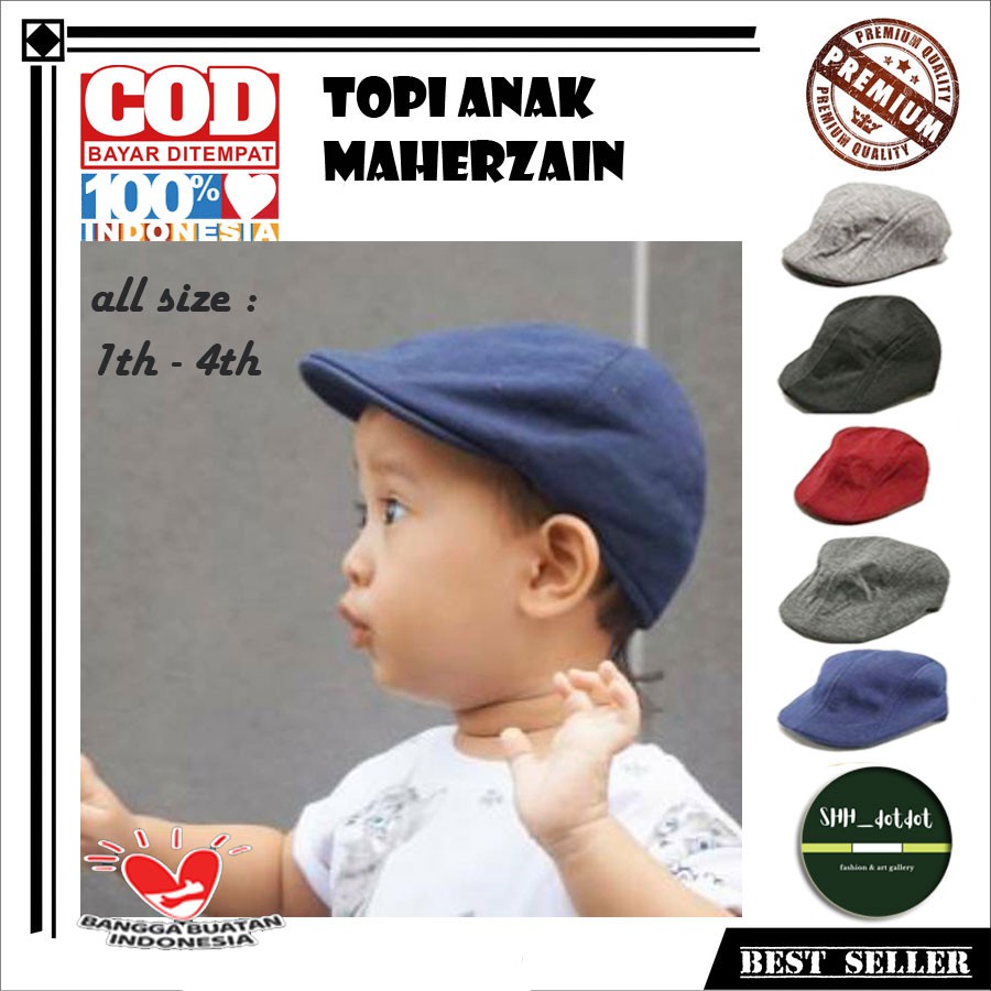Topi Pet Maherzain Anak / Topi Pet Pelukis / Topi Copet Anak / Topi Anak Terlaris