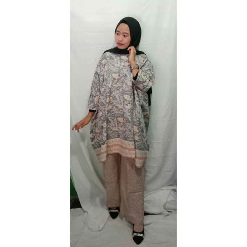 set kaftan celana