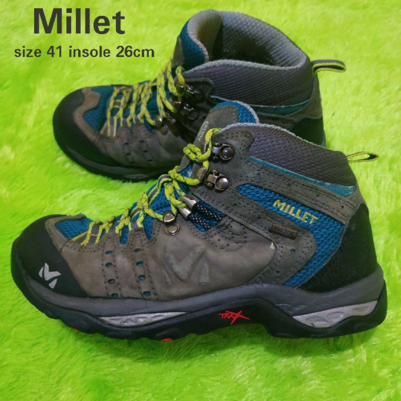 sepatu outdoor millet hiking sepatu gunung millet tnf ori second mulus