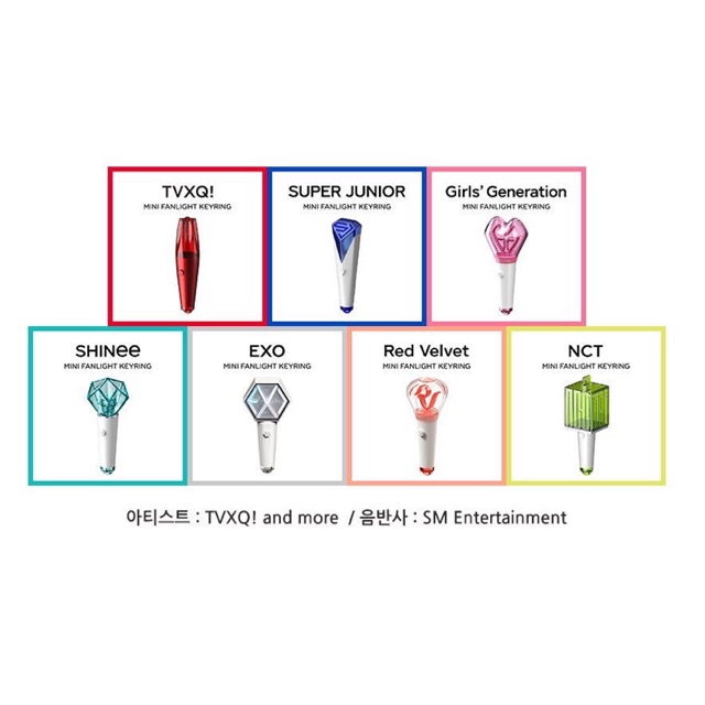 Pelunasan SM Artist Lightstick Keyring