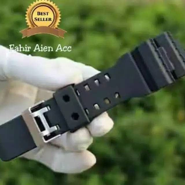 STRAP TALI JAM CASIO GA-400 GA400 GA 400 WARNA HITAM FREE PEN