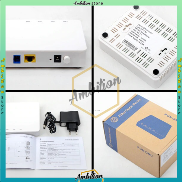 EPON ONU OLT FTTH Ethernet Pasif 1.25G 1-Port FTTH Devieces (with Power suplly))