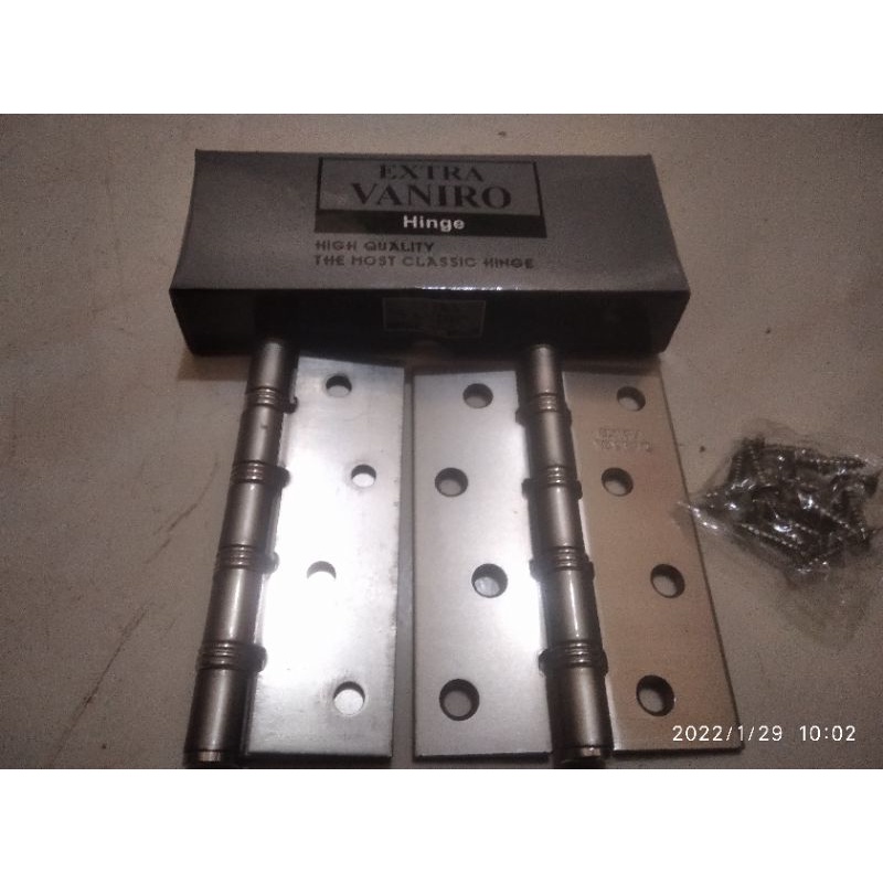 Engsel pintu besi 4 inch vaniro tebal