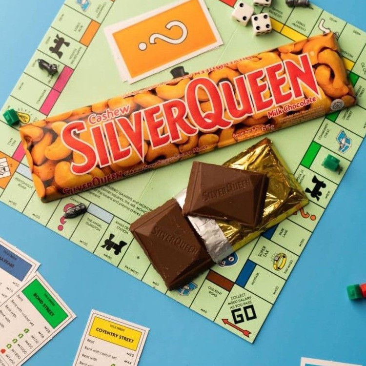 

COKELAT SILVERQUEEN CASHEW 85 GR / COKLAT SILVER QUEEN MENTE