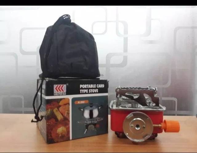 Kompor Kovar Portable Mini Camping Outdoor - Kotak Gas Masak Gunung