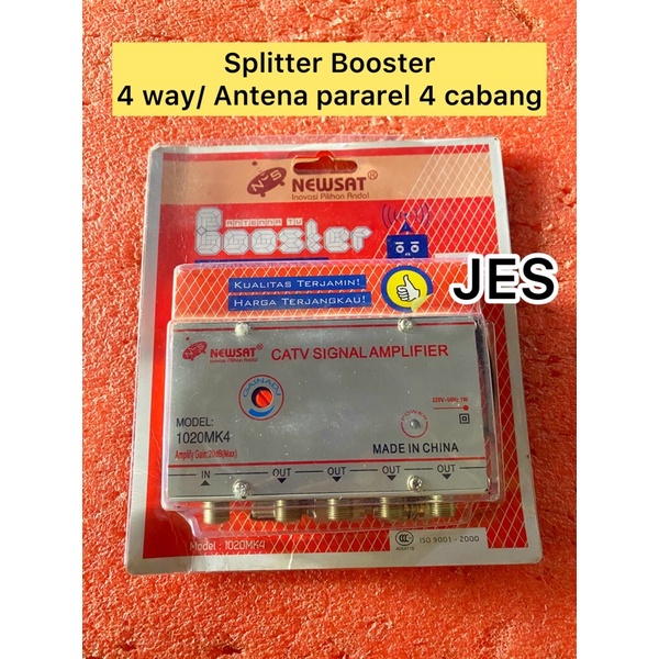 SPLITTER BOOSTER 4 WAY / ANTENA PARAREL 4 CABANG